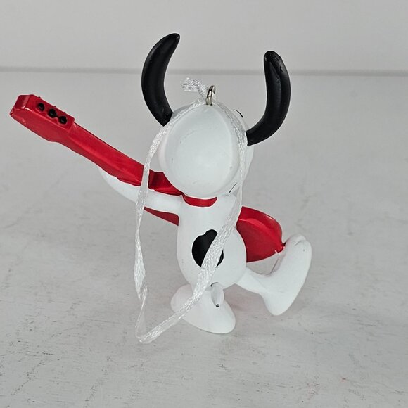 Hallmark Ornament 2016 Snoopy Playing Red Guitar Dog Peanuts - Picture 3 of 6